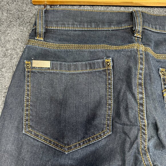 Max Azria Jeans Womens 27 Straight Leg Dark Wash Cotton Stretch Pockets - Picture 11 of 11